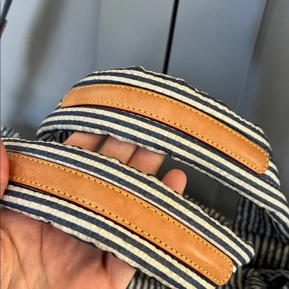 MZ Wallace Small Metro Tote - Blue Seersucker. EUC. - Picture 9 of 14